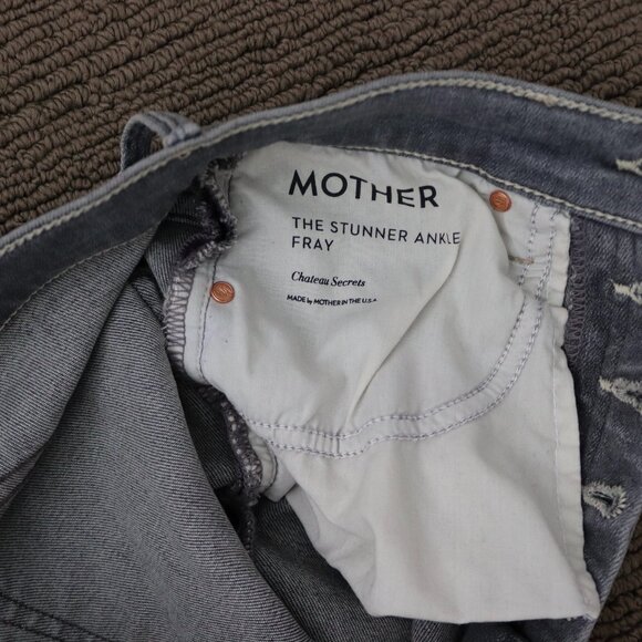 MOTHER Stunner Ankle Fray Jean - Chateau Secrets Size 26 - Picture 10 of 11